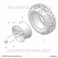 ROUES, REAR TIRE