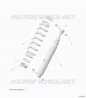 SUSPENSION, REAR SUPPORT AMORTISSEUR 