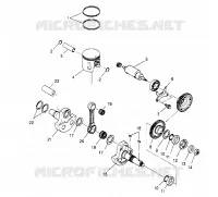 PISTON ET VILEBREQUIN  2X4 400L W957540 (4930093009D003)