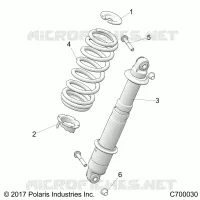 SUSPENSION ARRIERE SHOCK MOUNTING