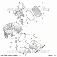 ENGINE, CORPS DE PAPILON AND FUEL RAIL