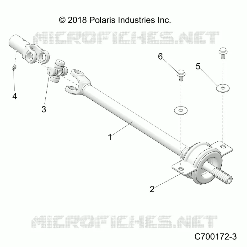 SYSTEME DE TRANSMISSION, MID PROP SHAFT