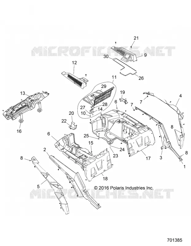 CARROSSERIE ARRIERE RACK AND FENDERS