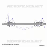 SYSTÃˆME DE TRANSMISSION, FRONT HALF SHAFT