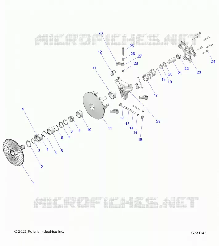 SYSTÃˆME DE TRANSMISSION, PRIMARY CLUTCH