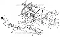 COUVERCLE D'EMBRAYAGE Sportsman 4x4 W968040 (4935943594C007)