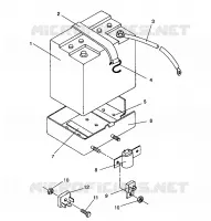 SUPPORT BATTERIE ASSEMBLY LITE DELUXE/0933431 (4922972297027A)