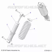SUSPENSION, AMORTISSEUR AVANT