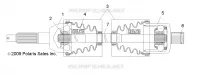 SYSTÈME DE TRANSMISSION, ARBRE DE TRANSMISSION ARRIERE