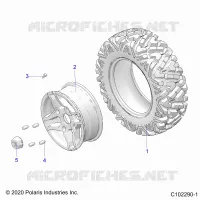 ROUES, FRONT TIRE