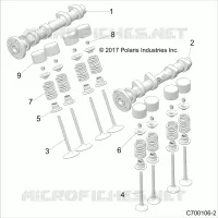 ENGINE, CAM SHAFTS AND SOUPAPES