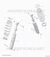 SUSPENSION ARRIERE SHOCK AND MOUNTING