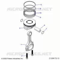 ENGINE, PISTON ET BIELLE