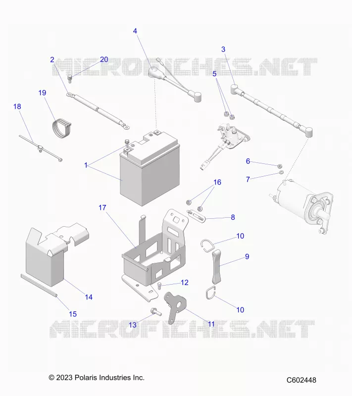 ELECTRICITE, BATTERY BOX ASM.