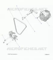 ENGINE, ENGINE, ALTERNATEUR, FAN AND BELT