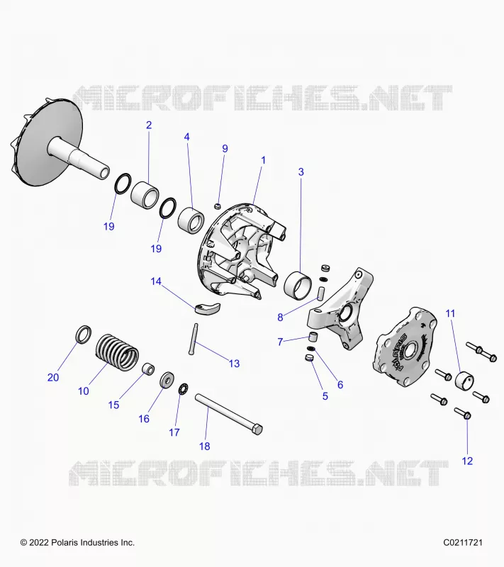 SYSTÃˆME DE TRANSMISSION, PRIMARY CLUTCH