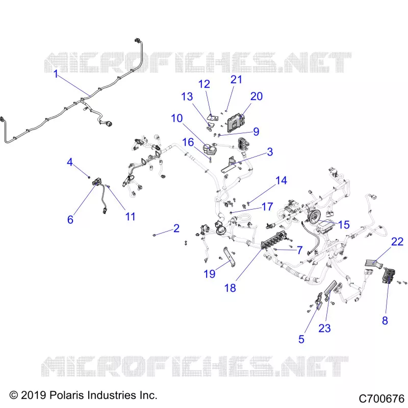 FAISCEAU ELECTRIQUE COMPONANTS- R20RSF99AV/BV (C700676)
