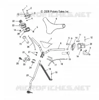STEERING, GUIDON AND CONTROLS - S19WAA1ASA/AEA (49SNOWGUIDON09120)  120 polaris-tout-terrain-atv-quad 2019 120 INDY 115155